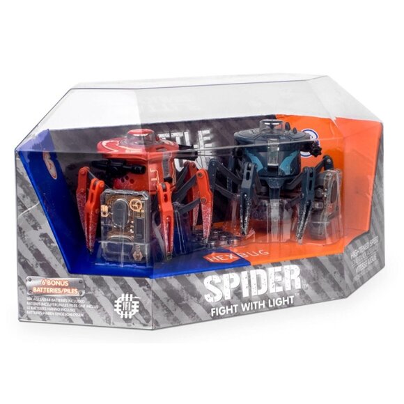 Hexbug Battle Ground Spider Dual Pack With Remote Controls & Batteries - Picture 1 of 16